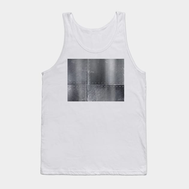 Solid Metal- Silver Tank Top by Quatern